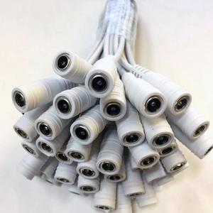 Màu trắng và màu đen điện cordfemale để nữ DC Power Connector Adapter Cable Đối với LED Strip CCTV Camera An Ninh Cáp - Product Image 3