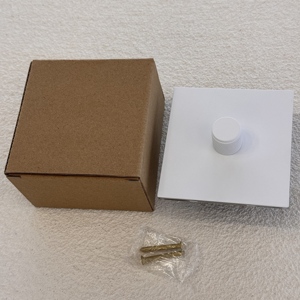 86250V sang trọng Vuông Tường Knob SCS Dimmer Thiết kế mỏng khung thép không gỉ trắng Pháp phong cách Châu Âu nhà biệt thự 300W - Product Image 5