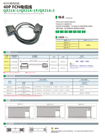 Cable de Interfaz PLC QX21A-2 20P MIL, Cable de Cobre Flexible con Aislamiento de PVC para Transmisión de Señales Industriales