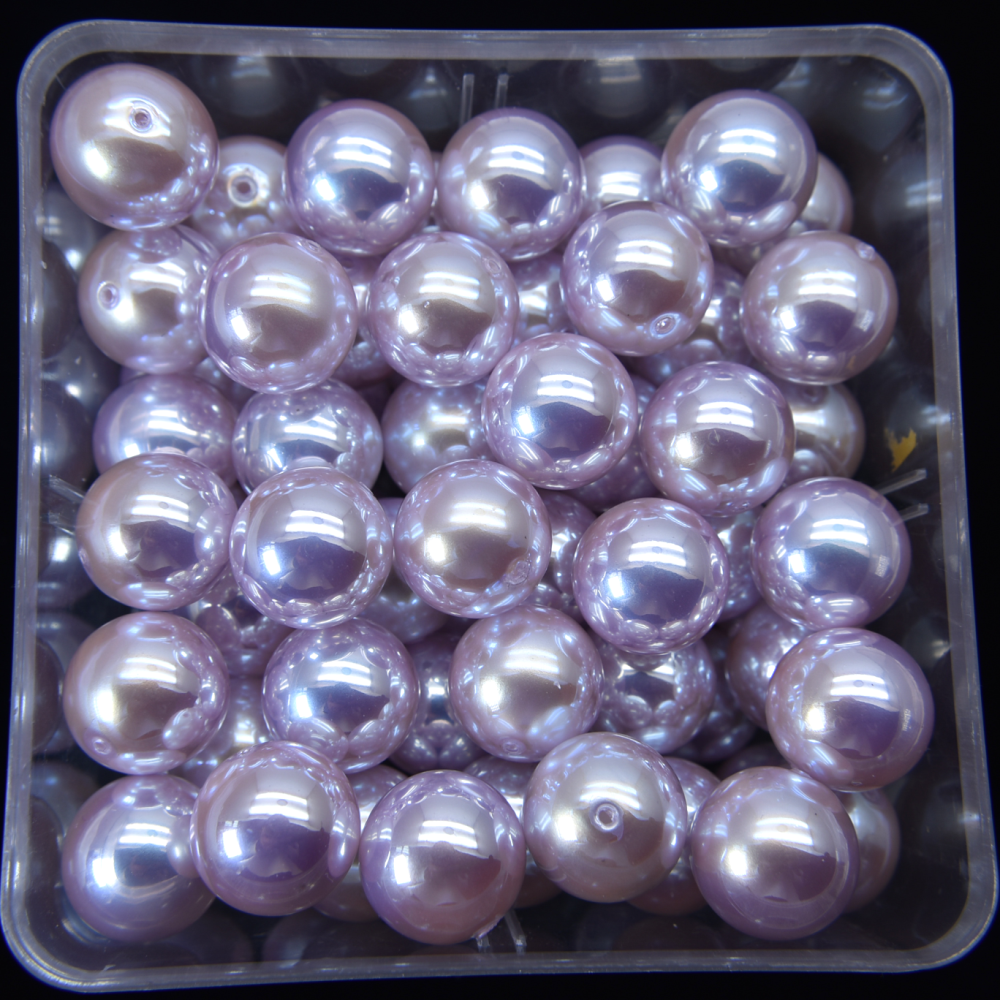 Akoya violet (demi-trou en verre)