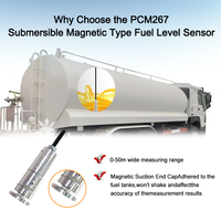 Transmitter Level Submersible Digital Stainless Steel WTsensor Rs485 4-20mA untuk Tangki Cairan Hidrostatis, Diesel, Minyak, Bahan Bakar, dan Air