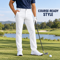 Pantalon de travail et décontracté de golf ODM, absorbant l'humidité, écologique, doux, avec coutures renforcées, lavable en machine