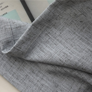 Premium colore grigio tinta unita tenda <span class=keywords><strong>porta</strong></span> in lino per soggiorno - Product Image 5