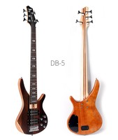 Guitare basse électrique 5 cordes pour performance professionnelle avec corps en palissandre massif DB-5 NA Système d'égalisation actif