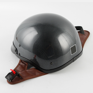 Casque demi-coque en fibre de carbone YHMOTO pour scooter, cruiser, cyclomoteur, homologué ECE DOT - Product Image 2