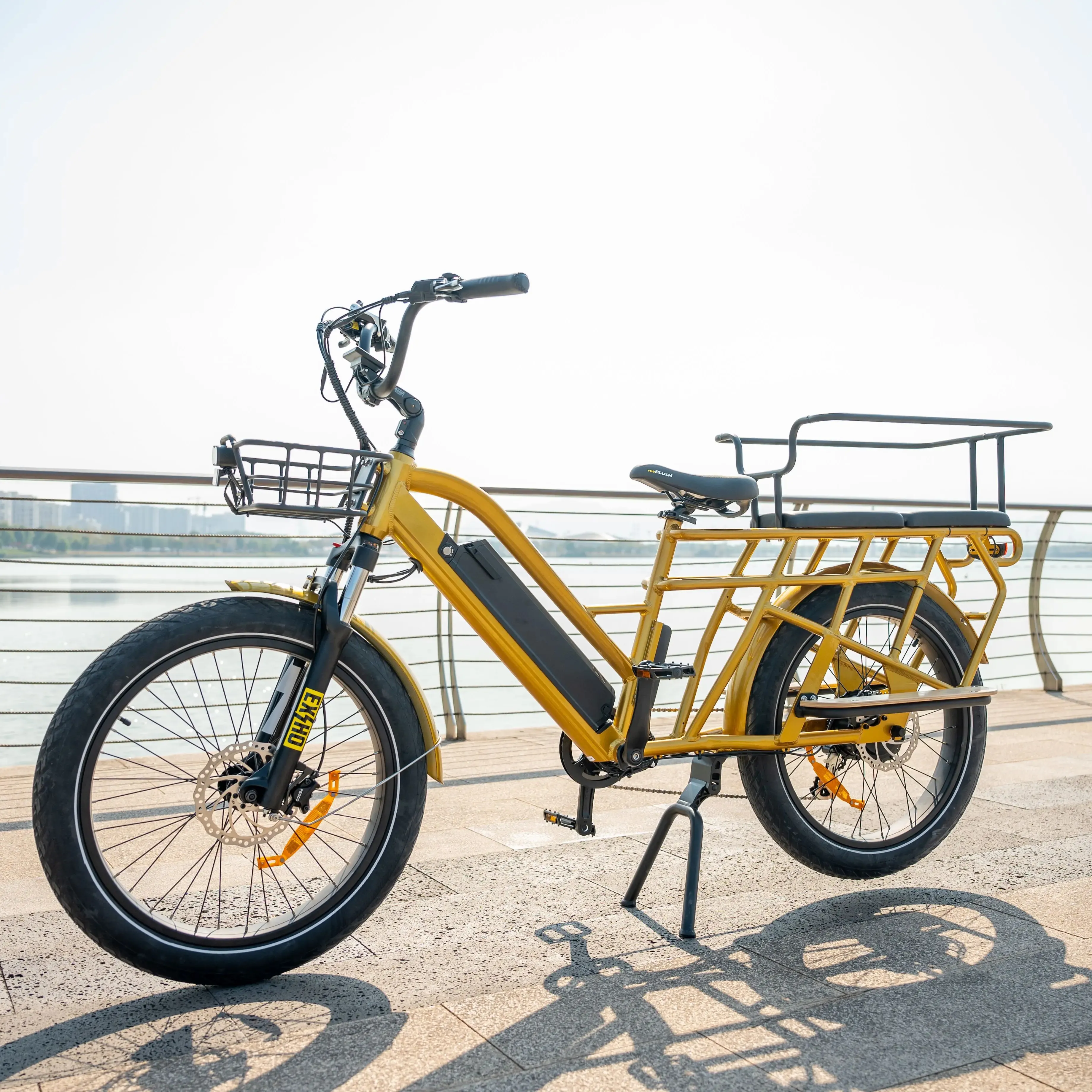 Jinhua OTMAR ODM OEM Entrega de comida rápida Bicicleta Eléctrica Llevar dos niños City Road Electrica Ebike Bicicleta eléctrica