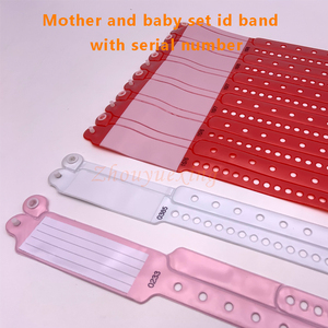 Braccialetti impermeabili dell'identificazione del paziente del braccialetto di identificazione di una volta dell'ospedale per la madre ed il bambino - Product Image 4