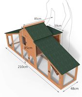 Caisses à œufs en sapin pour arrière-cour, fabrication OEM/ODM, poulailler en bois, poulailler pour poulets de chair