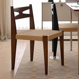 Chaises de salle à manger en rotin tissé en bois massif de haute qualité, design moderne, vente directe d'usine pour l'ameublement de la maison - Product Image 5