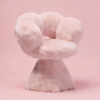 Tabouret de maquillage contemporain de luxe léger haut de gamme pour coiffeuse, salon, chambre et chaise de salon de manucure