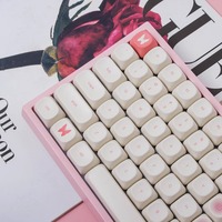 Capuchons de touches de clavier en forme de fleur, profil M-oa, par sublimation PBT, pour clavier mécanique 61/64/68/104/108