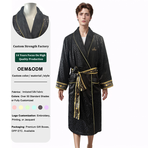 <span class=keywords><strong>Accappatoio</strong></span> da donna <span class=keywords><strong>di</strong></span> <span class=keywords><strong>lusso</strong></span> doppio strato da <span class=keywords><strong>uomo</strong></span> personalizzato macchia Skin-Friendly Skin Skill Skill Feeling Lounge vestaglia - Product Image 5