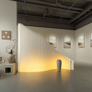 2025 portabel lipat LED tampilan rak desain sederhana portabel penyimpanan partisi pembagi untuk toko Pameran & Dekorasi Rumah - Product Image 3