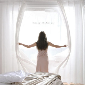 Rèm Màu Trắng Đẹp Mắt Chất Lượng Cao Rèm Vải Mỏng Xuyên Thấu Nửa Màn Vải Lanh - Product Image 5