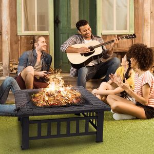 Brasero de Primera Calidad de 32 Pulgadas con Cubierta Impermeable, Brasero Resistente para Exteriores, para Jardín, Patio y Terraza - Product Image 6