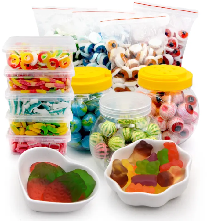 Gummibärchen Großhandel Import Süßigkeiten aus China Halal benutzer definierte Private Label Süßigkeiten