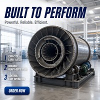 Séchoir rotatif industriel à tambour à air chaud pour le séchage du maïs et des céréales, destiné à la production en usine d'aliments pour animaux