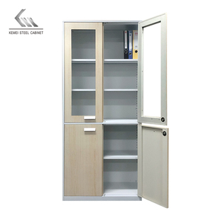 Archivador de oficina <span class=keywords><strong>con</strong></span> 2 puertas, archivador de vidrio, <span class=keywords><strong>llave</strong></span>, armario, almacenamiento - Product Image 6