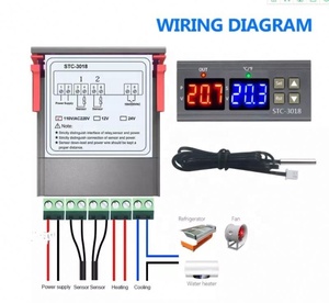 ตัวควบคุมอุณหภูมิแบบดิจิตอลคู่ STC-3018 DC12V DC24V AC110V-220V - Product Image 5
