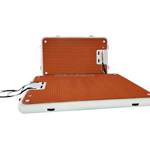 Haute qualité teck goutte point <span class=keywords><strong>bain</strong></span> <span class=keywords><strong>de</strong></span> <span class=keywords><strong>soleil</strong></span> Jet Ski plate-forme ponton flottant quai pour gonflable Yacht île vente pour le surf - Product Image 6