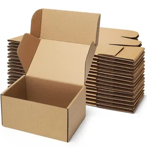 Emballage en gros carton ondulé en carton durable et facile à plier différentes tailles Boîtes d'expédition avec couvercle