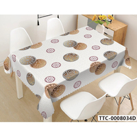 Nappe rectangulaire en plastique à thème Ramadan, imprimé lune et étoiles islamiques, décoration festive pour la maison, réutilisable pour les célébrations de l'Aïd