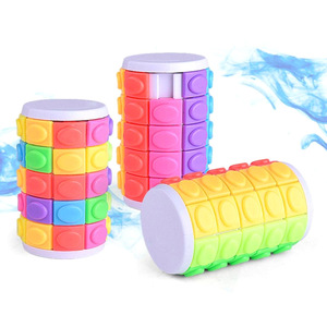 Puzzle Three-dimensional Mini 3x3 <b>Magic</b> Tower Corn <b>Magic</b> Cube Cylindrical Rotating Creative Intelligence Decompression <b>Box</b> Kids - Product Image 2