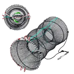 Manufacturers Polyethylene Fish Cage Net Folded Fishing Trap Nets for Shrimps Crabs