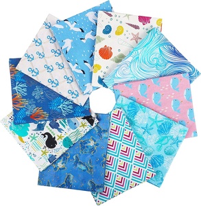 Tissu en coton personnalisé avec impression numérique de motifs d'animaux et d'organisation marins pour l'artisanat de bricolage - Product Image 3