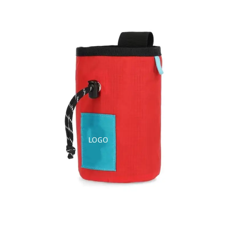 Quanzhou Factory Light Weight Durable Draw String Professional Chalk Bag Rip Stop Rock Climbing Chalk Pouch Customize