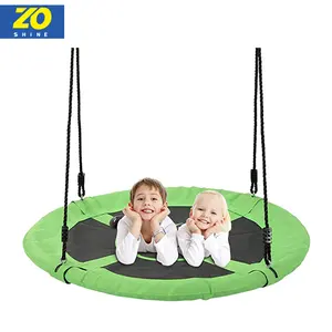 Zoshine Premium asılı salıncak Net ağaç açık 40 'uçan daire ağacı salıncak çocuklar aktivite oynamak