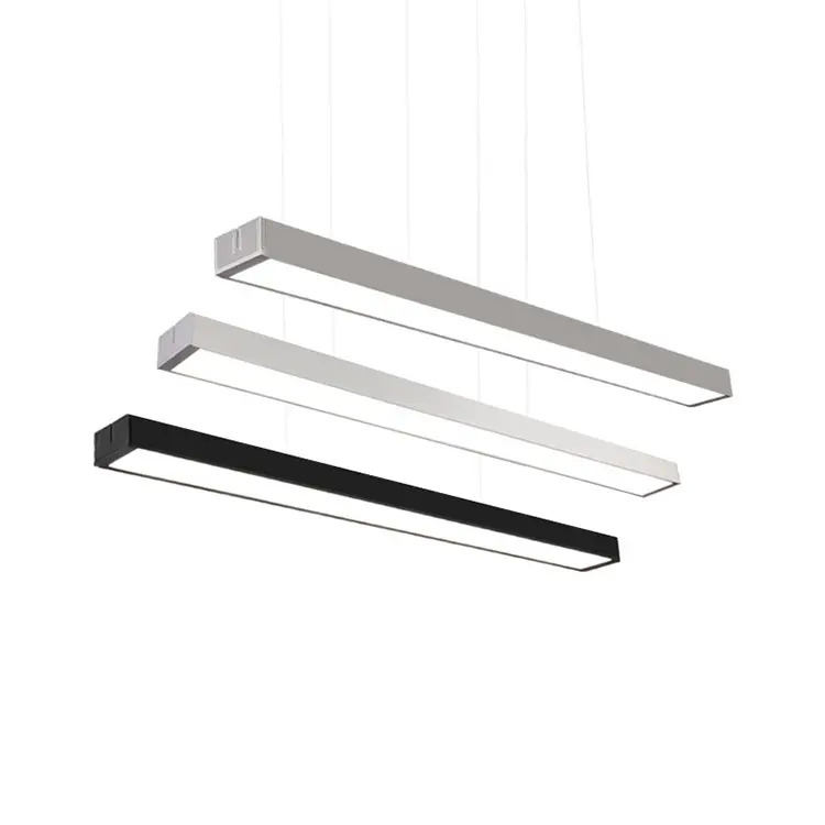 Verzonken Opbouw Hanger Opknoping Lijn Trunking Lamp 2FT 4FT Kantoor Commerciële Led Lineaire Licht