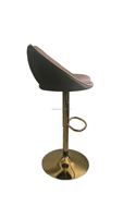 Tabouret de bar pivotant moderne en métal avec réglage en hauteur pour salle à manger, salon, hôtel, restaurant - Mobilier commercial durable