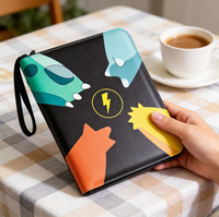2027 Impression personnalisée, classeur de présentation en PU pour 400 cartes, 4 pochettes, 9 compartiments, pour jeu de cartes à collectionner Pokémon