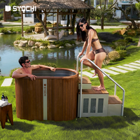 Baignoire plongeante froide tout-en-un en acier inoxydable Syochi avec filtre chauffant refroidisseur de bain de glace