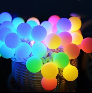 <span class=keywords><strong>Guirlande</strong></span> lumineuse LED à boules à changement de couleur progressif, double couleur, pour mariage, fête, chambre, jardin, blanc chaud, RGB, décoration - Product Image 1