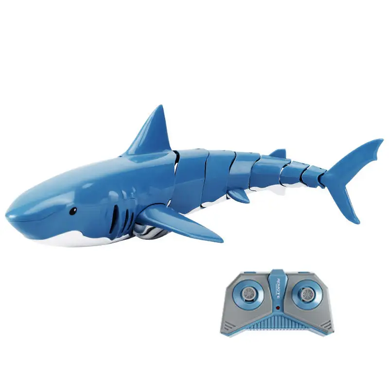Brinquedo de controle remoto rc animal s10 2.4g, brinquedo à prova d'água para natação, barco elétrico com controle remoto