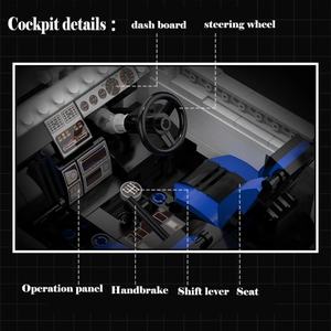 ตัวต่อ SJY-C61022W 1522 ชิ้น ชุดประกอบ DIY รถแข่ง Initial D Mazda RX7-FC บล็อกตัวต่อ รถบังคับวิทยุ - Product Image 5