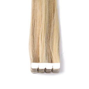 Extensions de cheveux humains Remy 100% légères à double trame K.S WIGS, toucher lisse, couleur mélangée, 12-28 pouces, extensions de cheveux mini-tape - Product Image 3