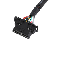 Usine personnalisée OBD2 OBDII OBD 12V 24V connecteur câble Y faisceau de câbles couleur noire pour lecteur de Code