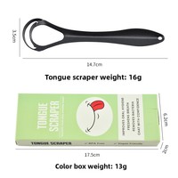 Limpiador de Lengua de Doble Capa con Raspador para Adultos, Alivia el Mal Aliento y Limpia en Profundidad, en Caja