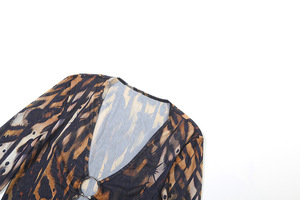 Abito Midi <span class=keywords><strong>con</strong></span> Scollo a V, Maniche Lunghe e <span class=keywords><strong>Spacco</strong></span> Posteriore, Moda Femminile - Product Image 6