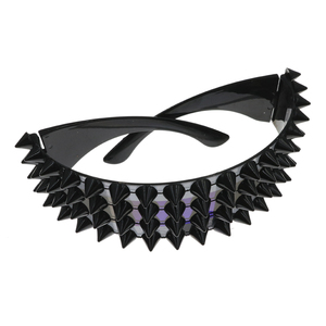 Cyber Spike Lunettes Hommes Femmes Biker Raver Shield Cosplay <span class=keywords><strong>Halloween</strong></span> Lunettes de soleil - Product Image 4