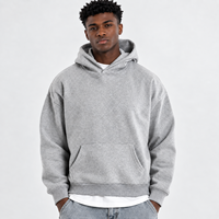 Sweat à capuche homme personnalisé, luxe hiver, 100% coton, imprimé tissé, ourlet brut, broderie appliquée effet vieilli, streetwear, coupe oversize, motif lettres