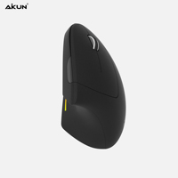 Souris verticale sans fil OEM MX838-2.4G avec récepteur USB, câble Type-C, batterie rechargeable, rétroéclairage RGB, 800-1200-1600 DPI, ergonomique