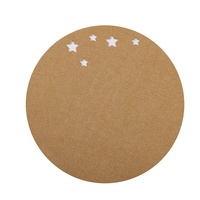 Sets de table en cuir PU à texture de cuir de vache personnalisée, bord cousu, isolés contre la chaleur, pour restaurant