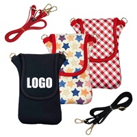 Tas Ponsel Anti Air untuk Wanita, Tas Selempang Mini Desainer Custom, Tas Mini untuk Ponsel, Dompet Ponsel, Kantong Ponsel