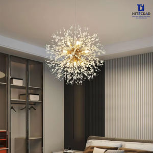 Luci Nordic Modern Luminaire supendu Design salone lampada a sospensione per soggiorno Vintage <span class=keywords><strong>Retro</strong></span> lampadario a tarassaco - Product Image 4