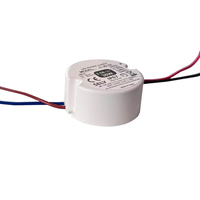 Transformateur d'alimentation LED mini rond en plastique AC 110V 230V vers 12V 24V 36V 6W 10W 12W 15W DC