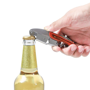Sommeliers professionnels <span class=keywords><strong>Tire</strong></span>-<span class=keywords><strong>Bouchon</strong></span> Tout en Un Bière Ouvre-bouteille de Vin - Product Image 5